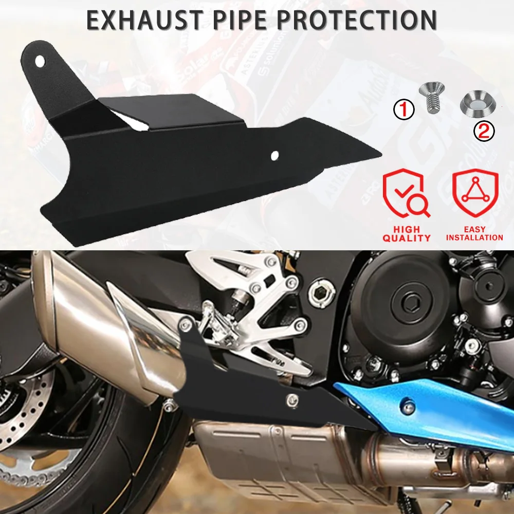 

For Suzuki GSX-S S1000 S1000F GSX S1000GT GSXS 1000 GT GSXS1000GT KATANA Exhaust Pipe Heat Shield Cover Muffler Protection Guard