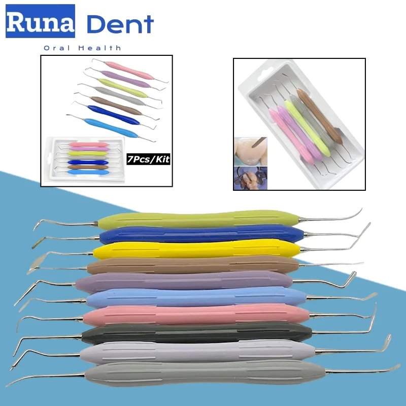 

Dental Resin Filling Spatula Composite Resin Aesthetic Restoration Instruments Filler Tool Kit