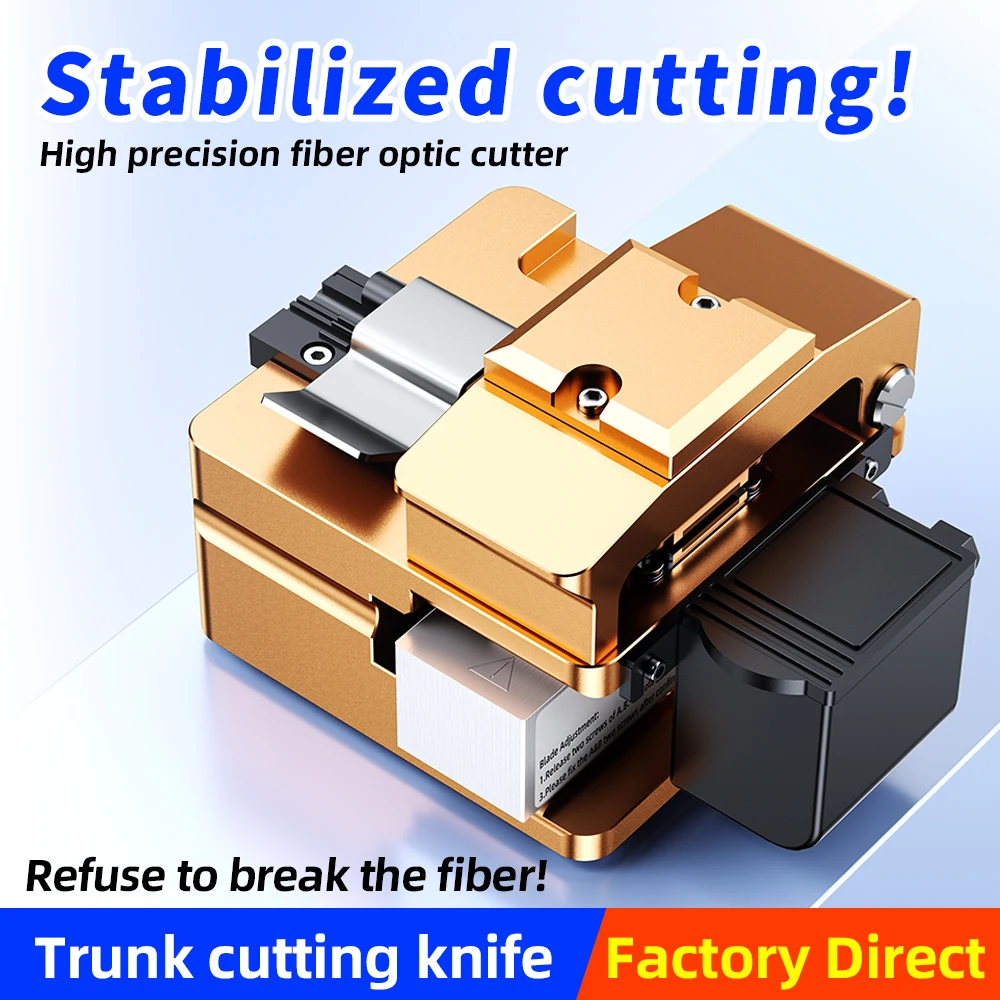 

Web tools S09 Fiber Optic Cleaver Optical Fiber Fusion Splicer Cutting Knife Fiber Cutter with Dust Bin 4.2