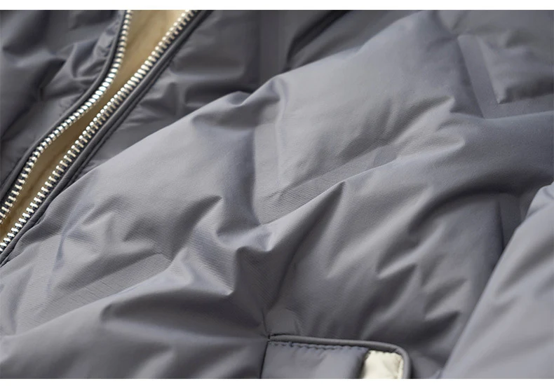 Schinteon Women 90% White Duck Down Jacket Loose Casual Autumn Winter Outwear Patchwork Coat with Hood 2026 New Arrival