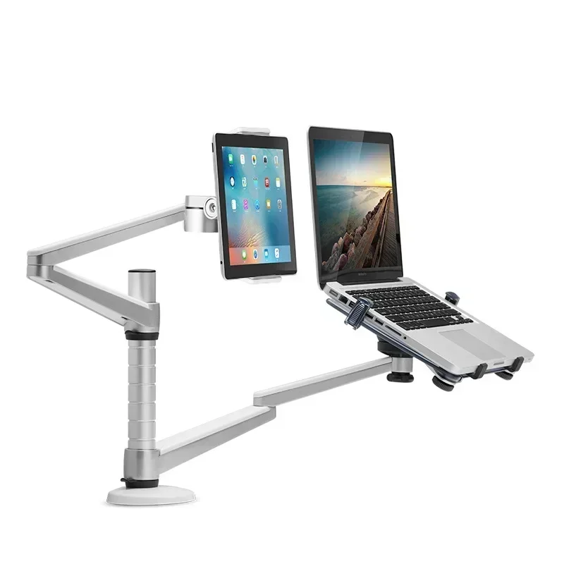 LCD monitor mounts and height-adjustable computer stands; upgraded OA-7X dual-purpose mount for laptops and desktop monitors.