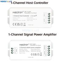 Miboxer SYS-T1 1-Channel Host Controller SYS-T2 1-Channel Signal Power Amplifier 15A DC24V 2.4G Control for SYS Series LED Lamp