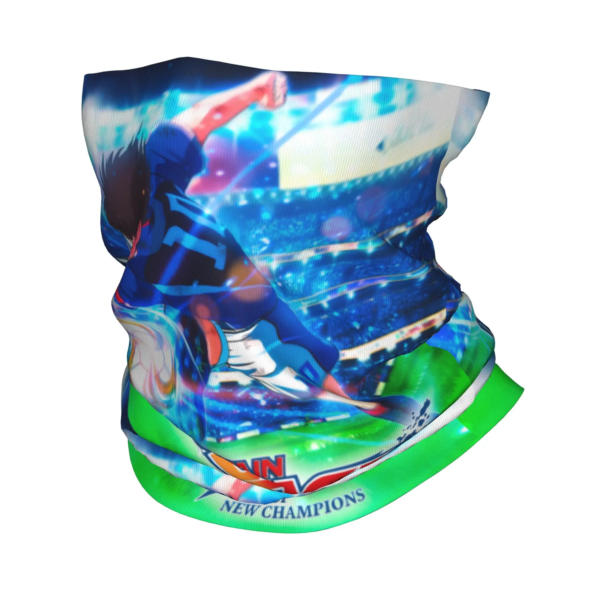 Pañuelo personalizado de capitán Tsubasa, calentador de cuello para mujeres y hombres, bufanda de tubo de esquí de invierno, polaina, cubierta facial de Manga de Anime de futbolista japonés