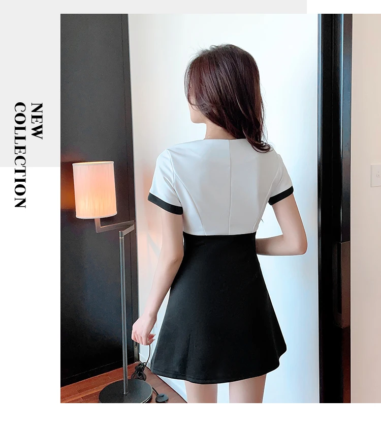 Real photo foot bath technician's work clothes improved cheongsam sexy dress and shorts 2pcs set female massage suit