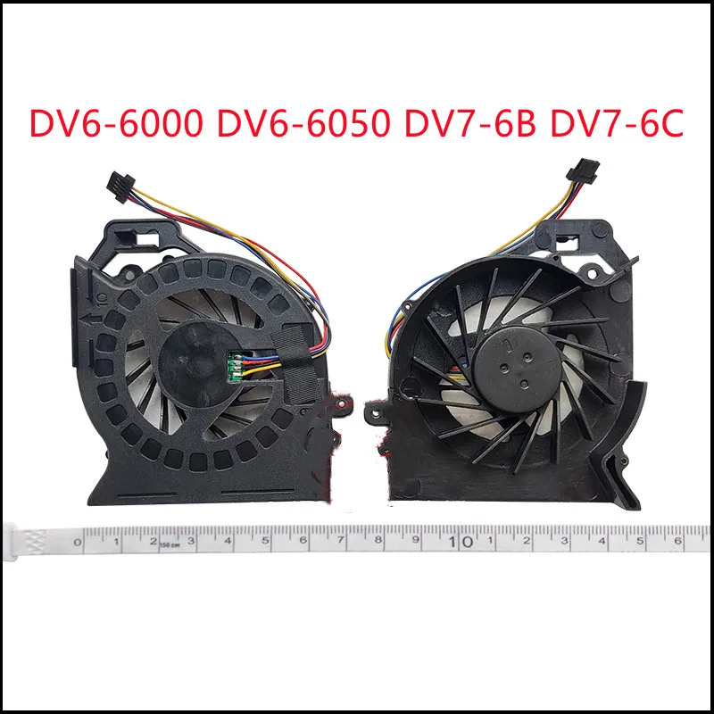 New Laptop CPU Cooling Fan Cooler With temperature control For HP DV6-6000 DV6-6050 DV7-6B DV7-6C TPN-W104