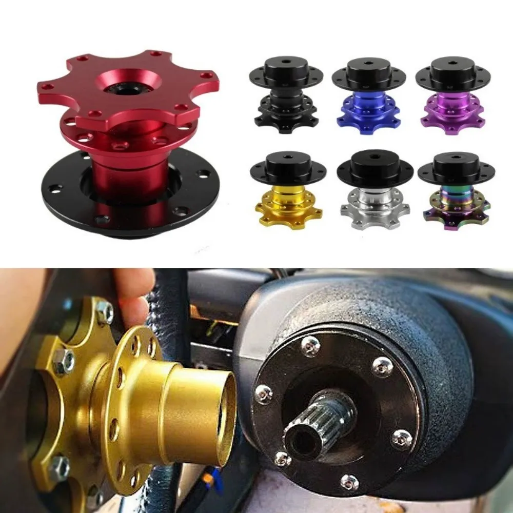 

Universal Racing Drift Quick Release Steering Wheel Hub Adapter Boss Kit Snap Off Aluminum Alloy Car Accessories