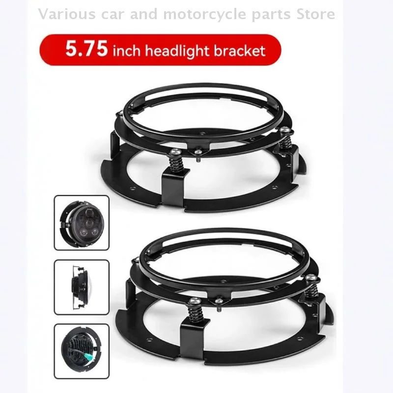 #A 5.75 Inch Round Headlight Housing Bracket Kit Motorcycle Auto Parts For 5.75