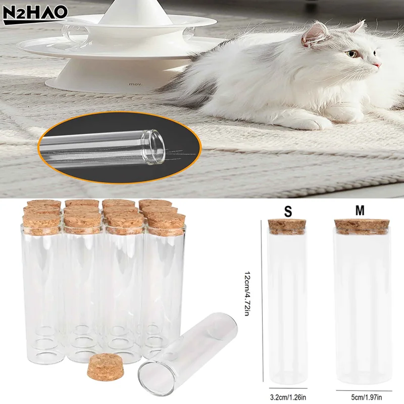 1PCS Cat Whisker Jar Cat Whisker Collector Transparent Cat W