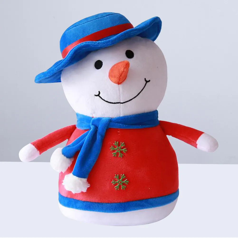 

Snowman Christmas Hugging Pillow Soft Cotton Filled Nap Pillow Comfortable Gift for Kids Sofa Bed Car Cushion