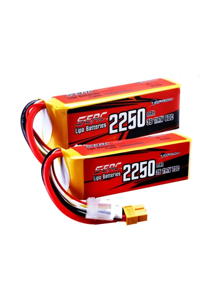 SUNPADOW 3S RC Lipo Akku 2250mAh 11,1V 60C mit XT60 wiederaufladbar für RC Flugzeug Empfänger Quadcopter Hubschrauber Drohne FPV