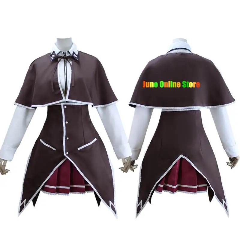 Disfraz de Cosplay de Anime para mujer y niño, traje de Cosplay con peluca, capa, falda superior, uniforme Sexy para Halloween, DxD