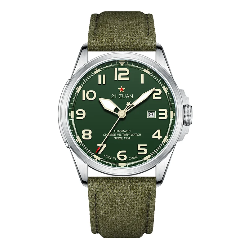 Seagull D581 Heren automatisch mechanisch horloge Militaire Retro Fashion Klok Lichtgevend waterdicht sporthorloge Herencadeau