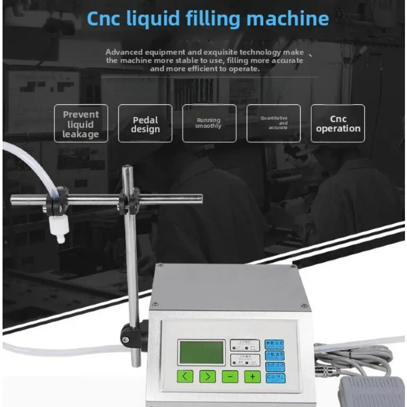 Automatic Electric Liquid Filling Machine Small Digital Bottle Filler for Water Beverage Juice Equipment Tool Set Home Use