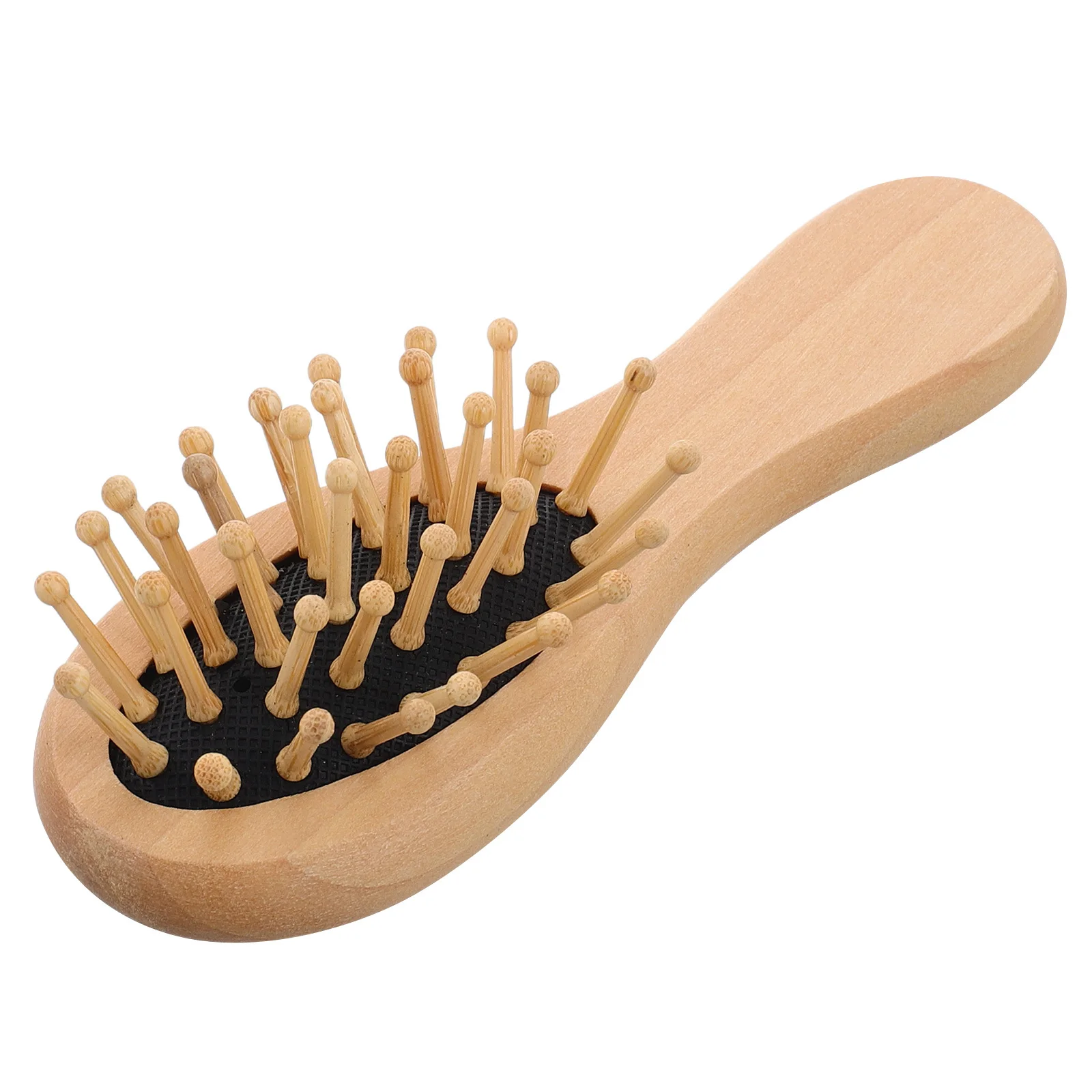 

Мини-деревянная расческа для распутывания волос, массажная подушка, антистатический массажер для кожи головы, дорожная щетка для волос, массажная щетка для волос