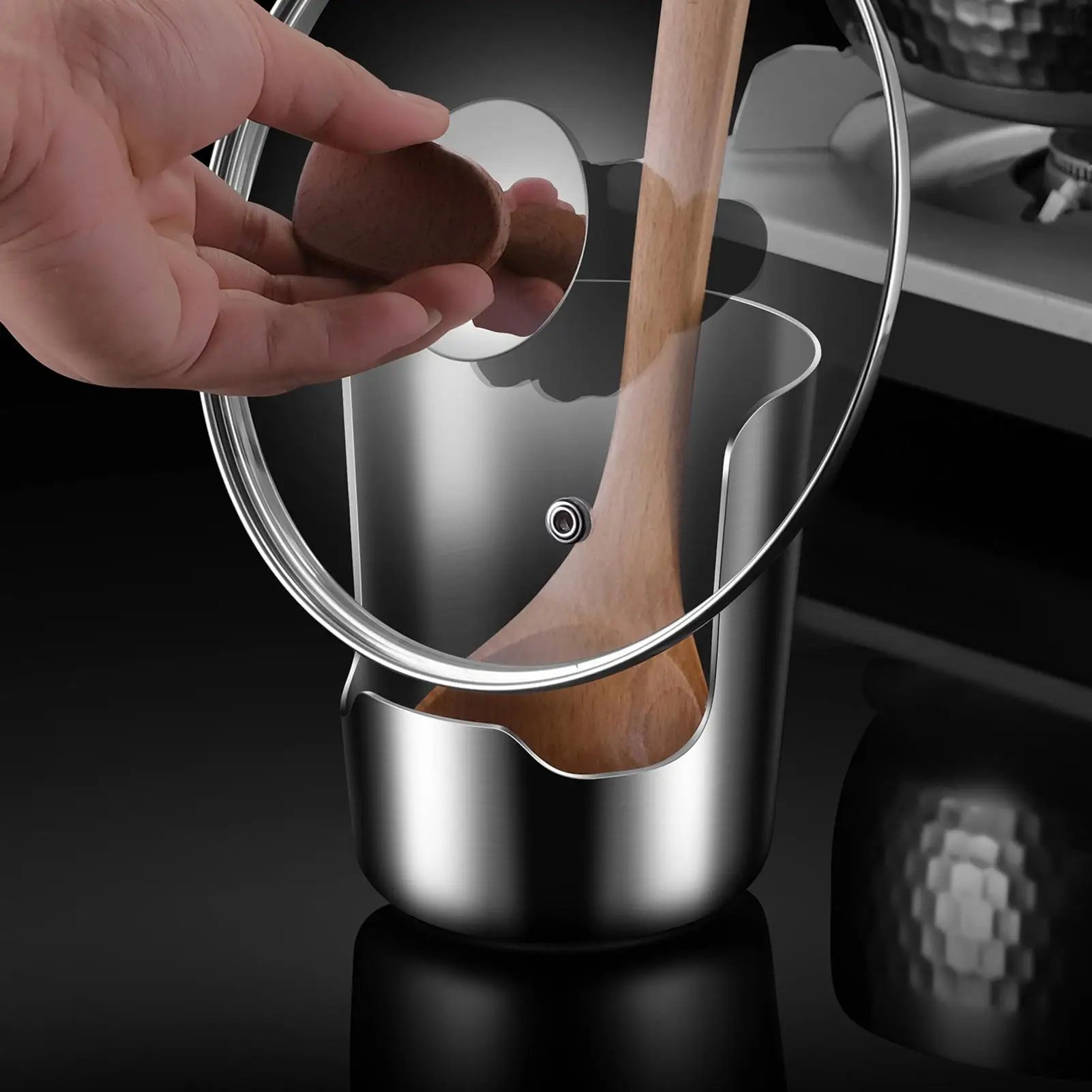 1/2pcs Stainless Steel Cooking Utensil Rest Rack Multifunctional Thickened Kitchen Countertop Rest Station for Pot Lid & Spoon