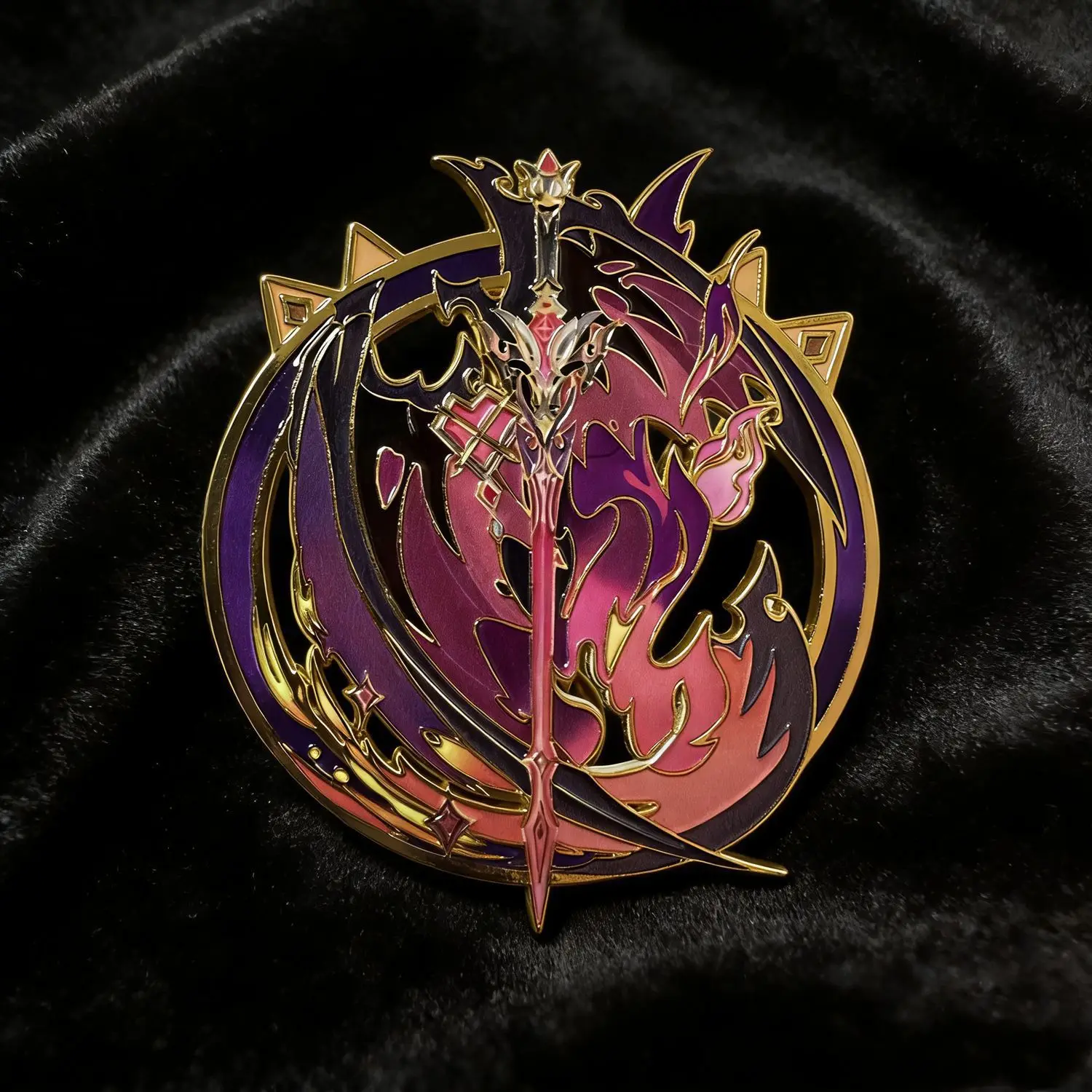 Genshin Impact Varka Abzeichen Cosplay Anime Durin Kostüme Pin Nod-Krai Knight Kawaii Broschen Freund Geschenke Rucksack Dekor – Detail 9