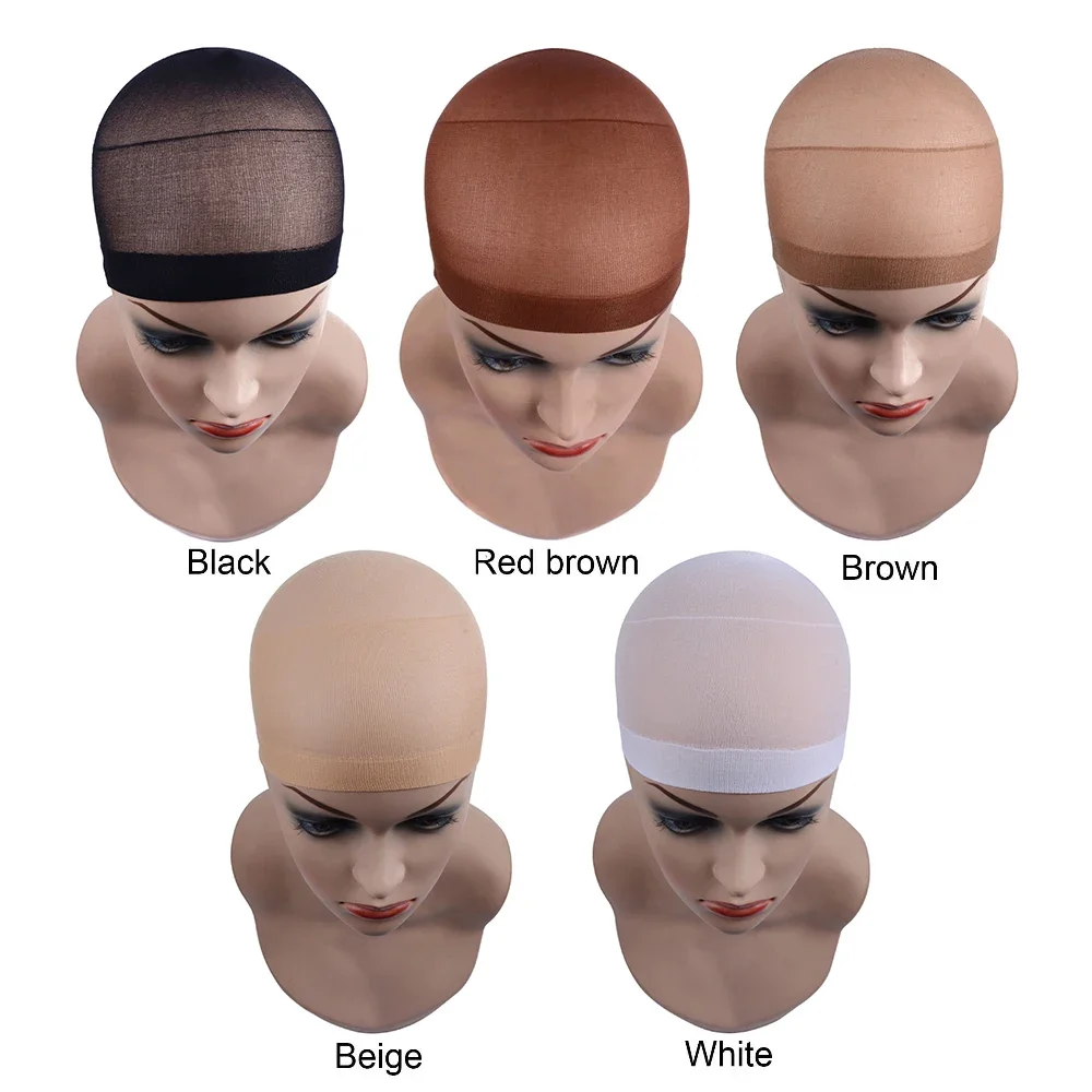 36Pcs(18 Packs) Stocking Wig Caps  Wig Liner Hairnet Snood Glueless Dome Wig Cap Stretchable Elastic Hair Net