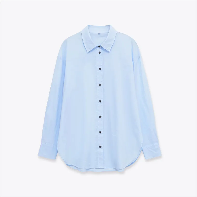 

Fashionable and Versatile Series Button Pleated Shirt