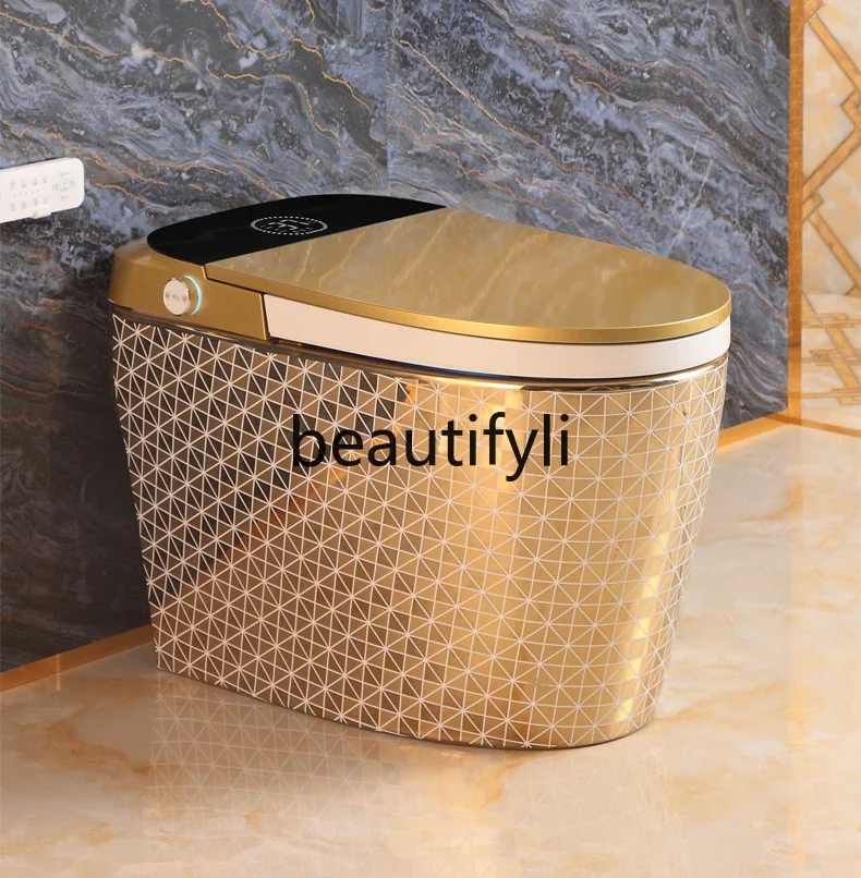 

European-style gold-plated new smart toilet integrated electric smart golden toilet