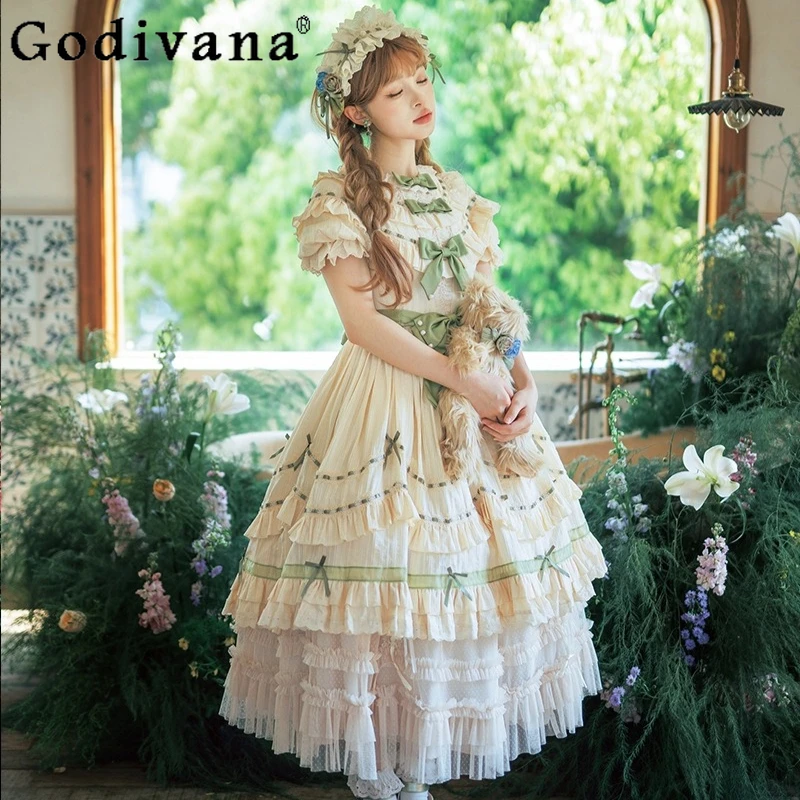 

Lolita Elegant Extended Underskirts Not Skirt Supports Lace Splicing Elastic Waist Ruffles Age Reduction Versatile Long Skirts