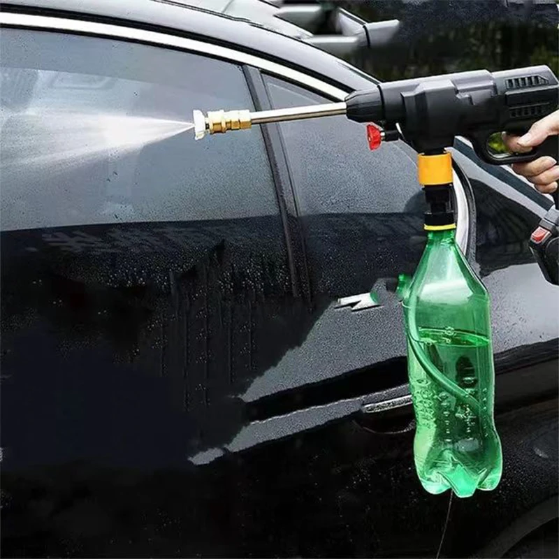 เครื่องฉีดน้ำแรงดันสูงแบบพกพาไร้สายคุณภาพสูง ชาร์จไฟได้ พร้อมแบตเตอรี่หนึ่งก้อน