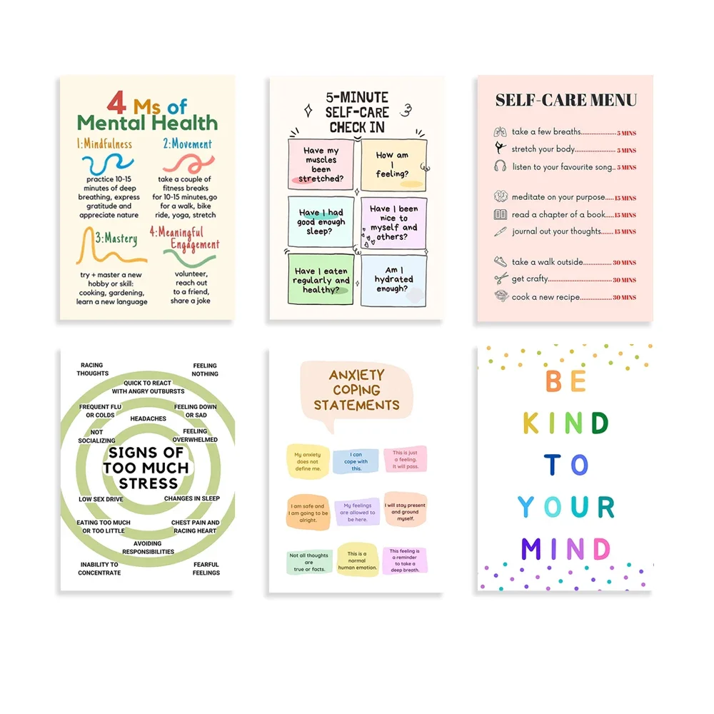 

Self Care Check In Poster, Mental Health Art, Well Being Print, School Counselor Office Wall, Therapist,Therapy,Wellness Decor