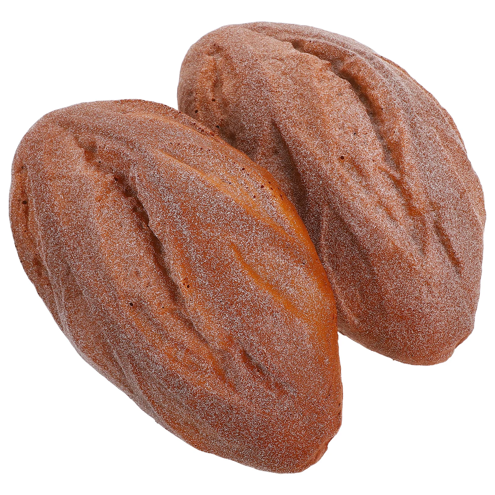 

2pcs Pu Artificial Bread Loaf Realistic Pretend Food For Bakery Display Kitchen Prop Simulation Dessert Faux French Bread