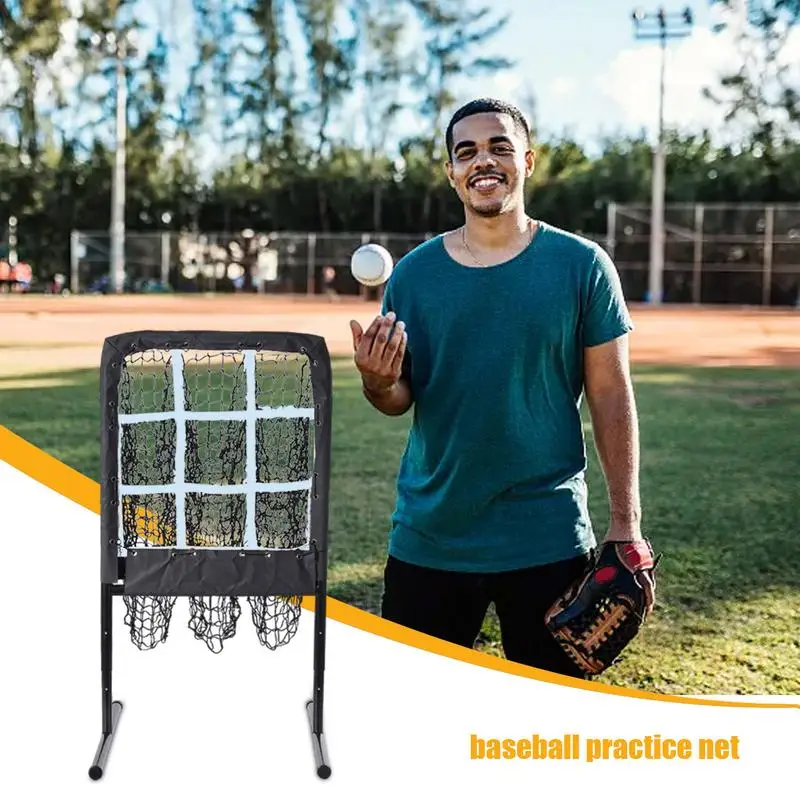 

9 Hole Pitching Net 9 Hole Baseball/Softball Net Hitting Nets Target Heavy Duty Training Aid Equipment Pitch Target Baseball