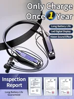New Bluetooth Earphones Wireless Headphones Magnetic Sport Neckband Neck-hanging TWS Earbuds Wireless Blutooth Headset with Mic