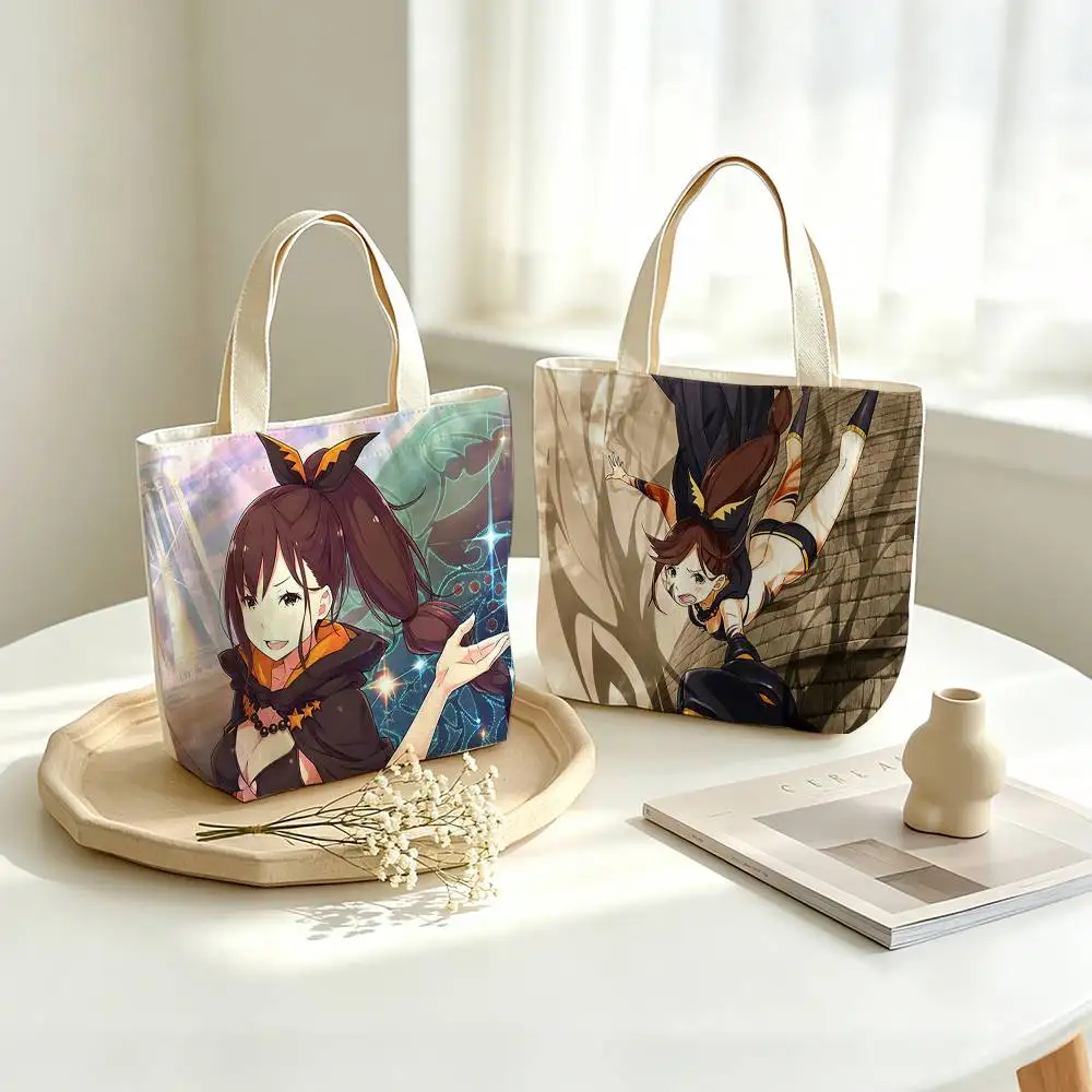 R-Re ZERO S-Shaula  Printed Canvas Tote Bag Shoulder Bag Commuter Mommy Shopping Bag