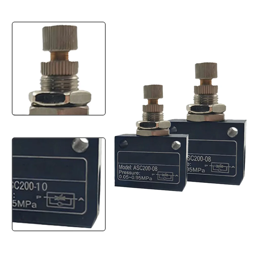 ASC200 Pneumatic Throttle Valve For Air Flow Control With G1/4 Interface And Smooth Adjustment For Automation Systems
