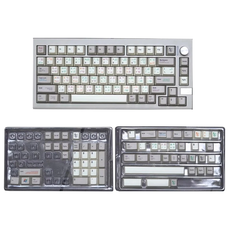 Set Keycap PBT 143 Retro Programmer DyeSublimasi CherryProfile