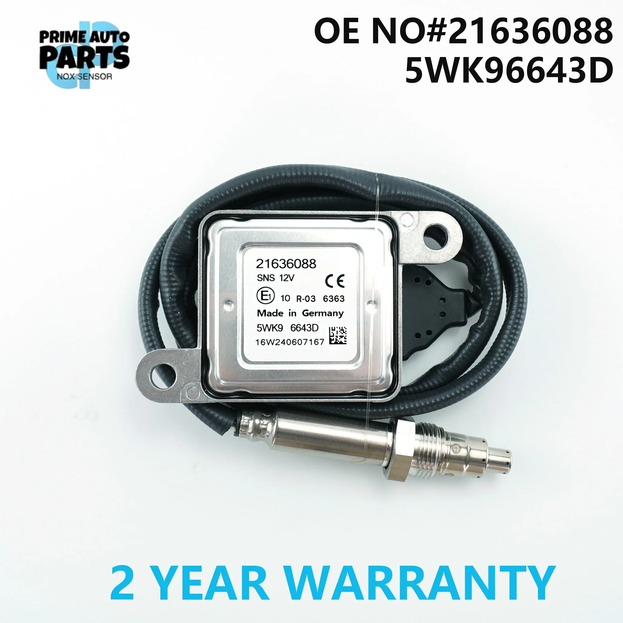 

High Quality 5WK96643D 21636088 Nitrogen Oxide Sensor 5WK9 6643D Post-Cat For Volvo D11 D13 D16