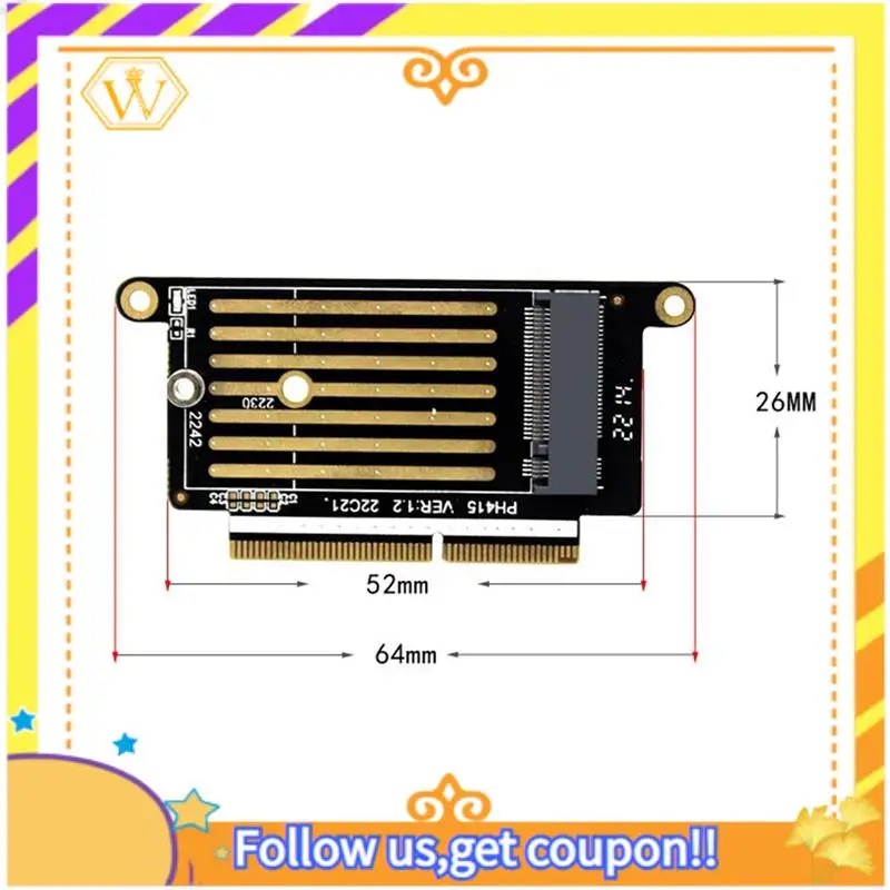 Latest-20X A1708 SSD Adapter Nvme PCI Express PCIE To NGFF M2 SSD Adapter Card M.2 SSD For  Pro Retina 13 Inch A1708