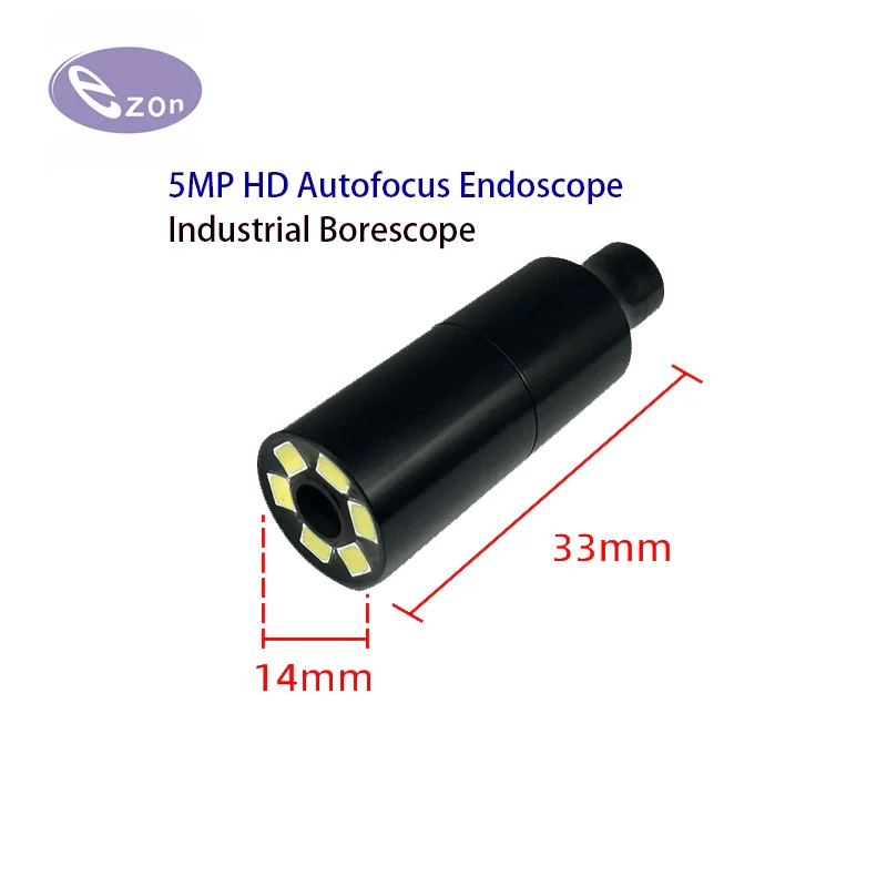 Sonda per endoscopio industriale per endoscopio USB con messa a fuoco automatica HD da 5mp