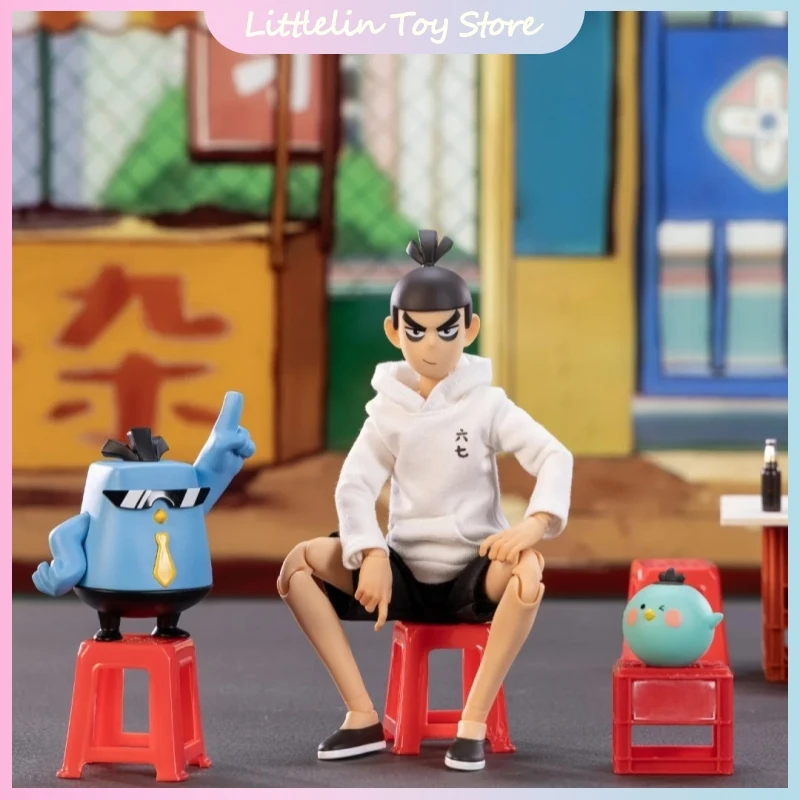 

New Genuine 22cm Scissor Seven Cloth Gown Action Figure 1/8 Joint Movable Doll Collect Model Desktop Decoration Birthday Gift