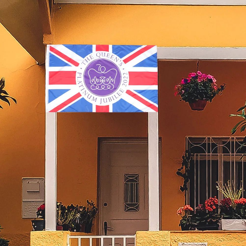 

Large British Festival Prop Premium Polyester Uk Flag Foldable Portable British Celebration Banner Ideal for Parades Party