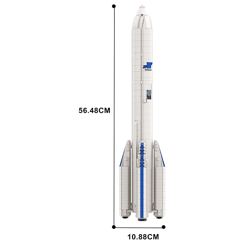 MOC Aerospace Rocket ESA Arianespace Arianeal 6 Rocket Building Blocks For 1:110 Saturn V Scale Space Exploration Bricks Toys view 4