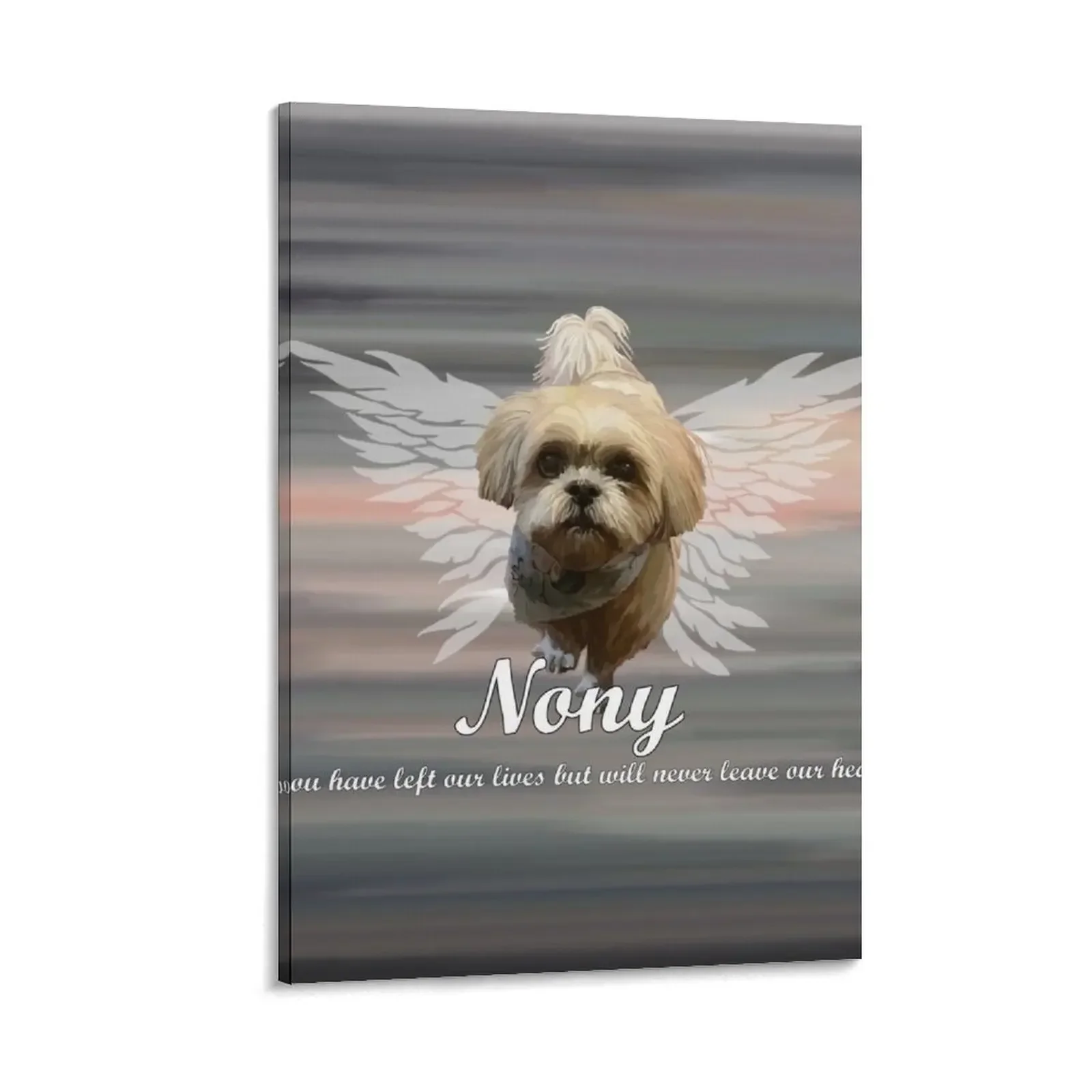 

Nony Dog Tribute Angel Portrait Canvas Painting cute room decor interior paintings room decorations aesthetic