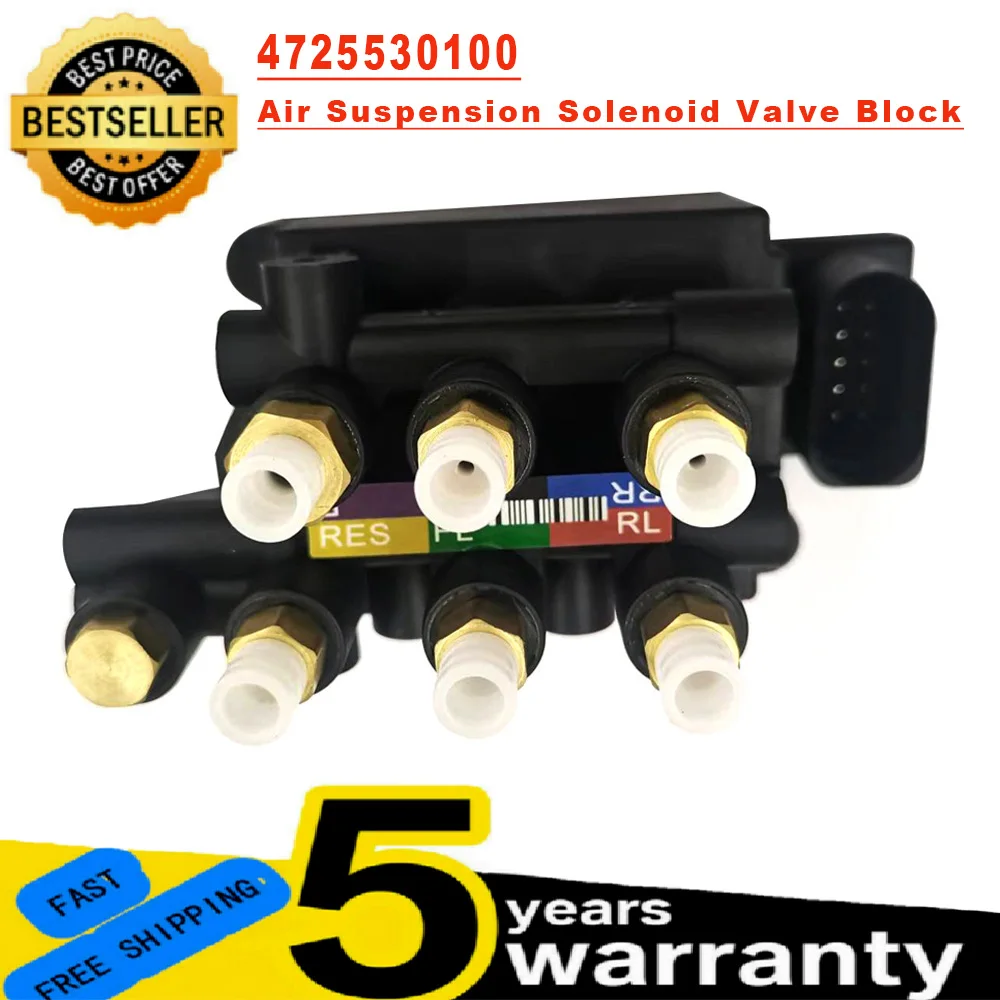 10 pinów 37206861882 37206884682 Do BMW serii 7 G11 G12 Nowy 1 szt. Blok zaworów elektromagnetycznych zawieszenia pneumatycznego czarne akcesoria samochodowe