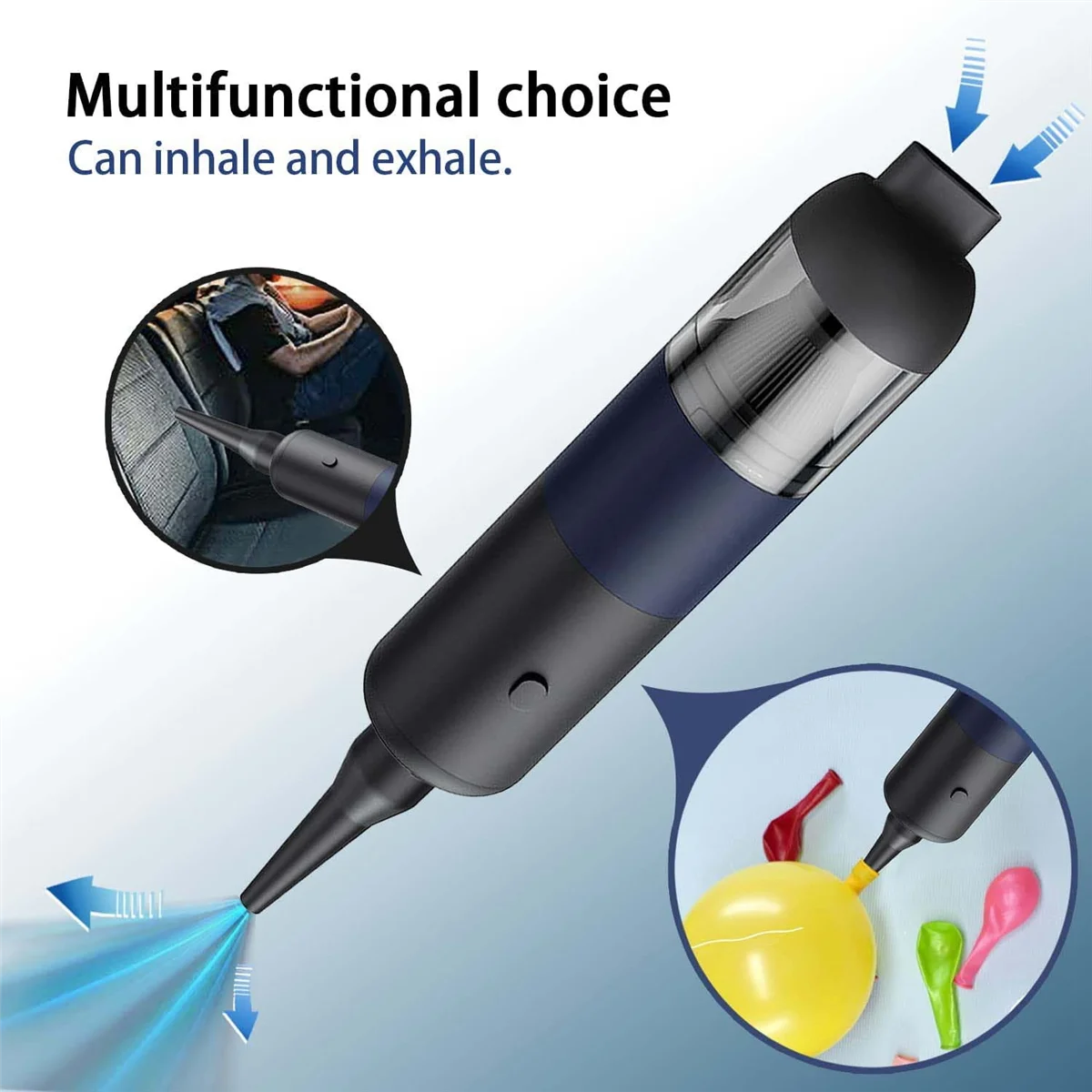 Car Vacuum Cleaner 3000pa,Handheld Vacuum Cordless 120W High Power Portable Small Mini Rechargeable Hand Vacuum Cleaner