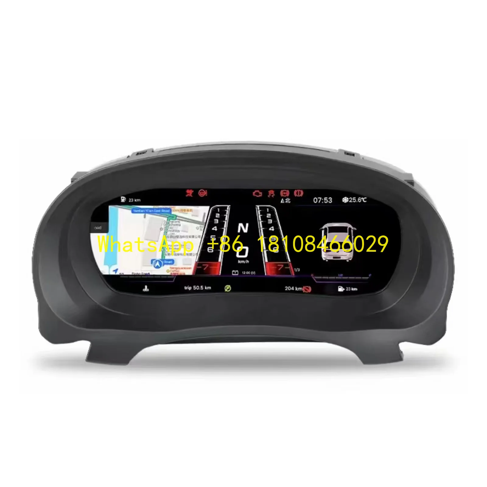 

WEIJUNPRO 12.3 Inch Car Speedometer Panel Digital Dashboard Instrument Cluster for Volkswagen Golf 6 2008-2014 Player