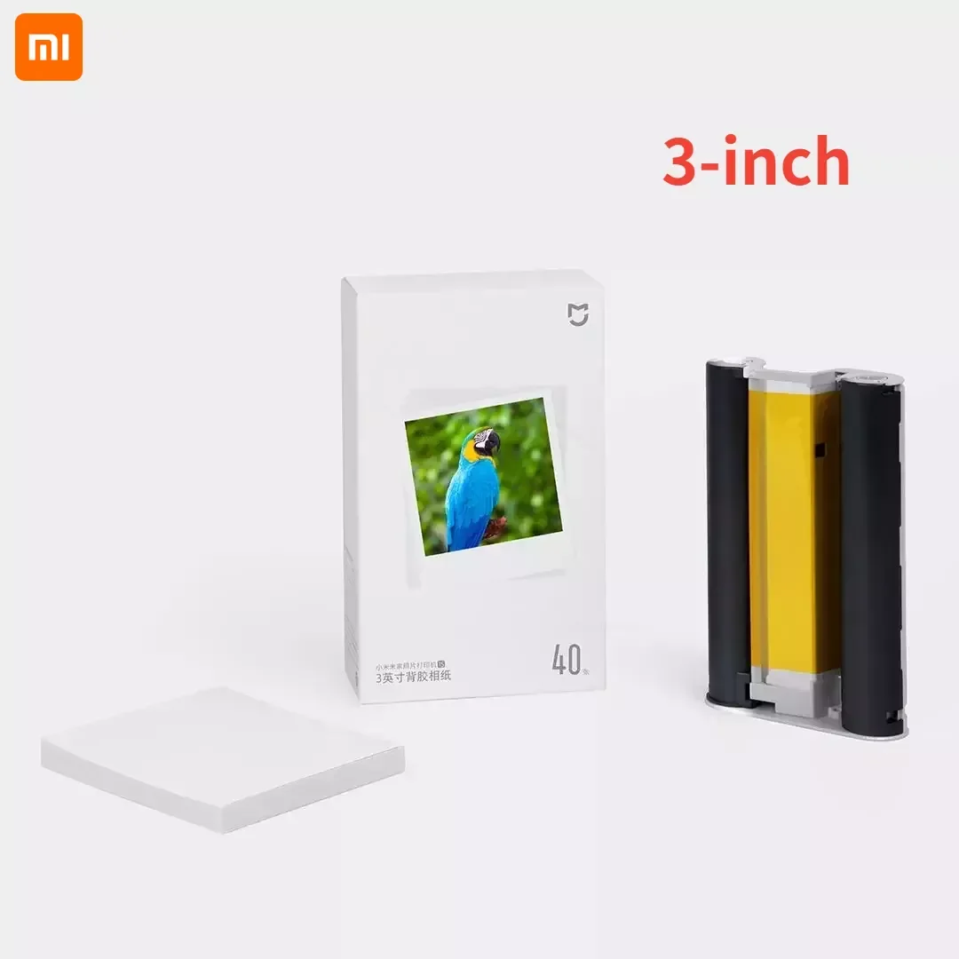 Original Xiaomi 3 Inch Photo Printer Paper For Xiaomi Mijia Photo Printer Xiaomi Printer 1S Photographic Color Coated