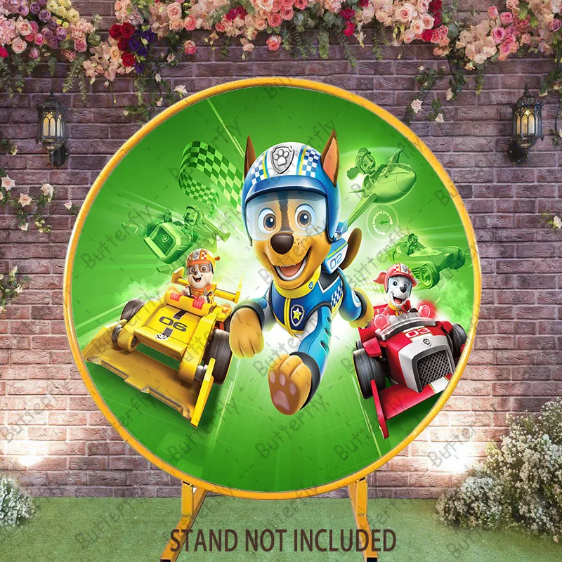 

Круглый фон, чехол «Щенячий патруль», Чейз, Маршалл, собаки, круглый фон для мальчиков, детский душ, день рождения, вечеринка, Decro Banner