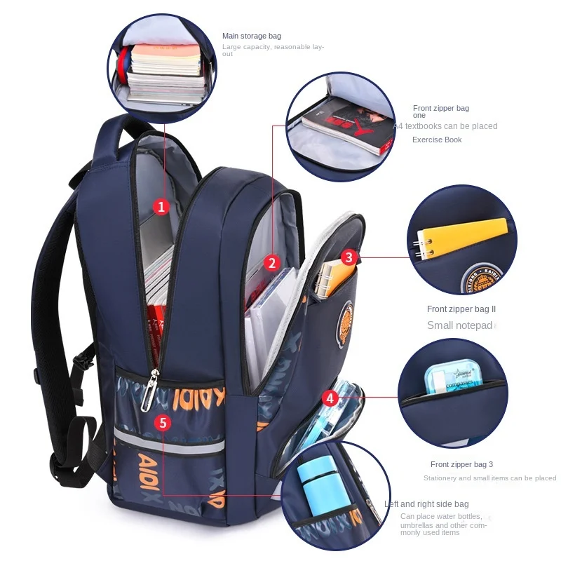 Waterproof Children School Bags For Boys Kids Backpack Primary Orthopedic School Backpack Schoolbag Book Bag Mochila Infantil