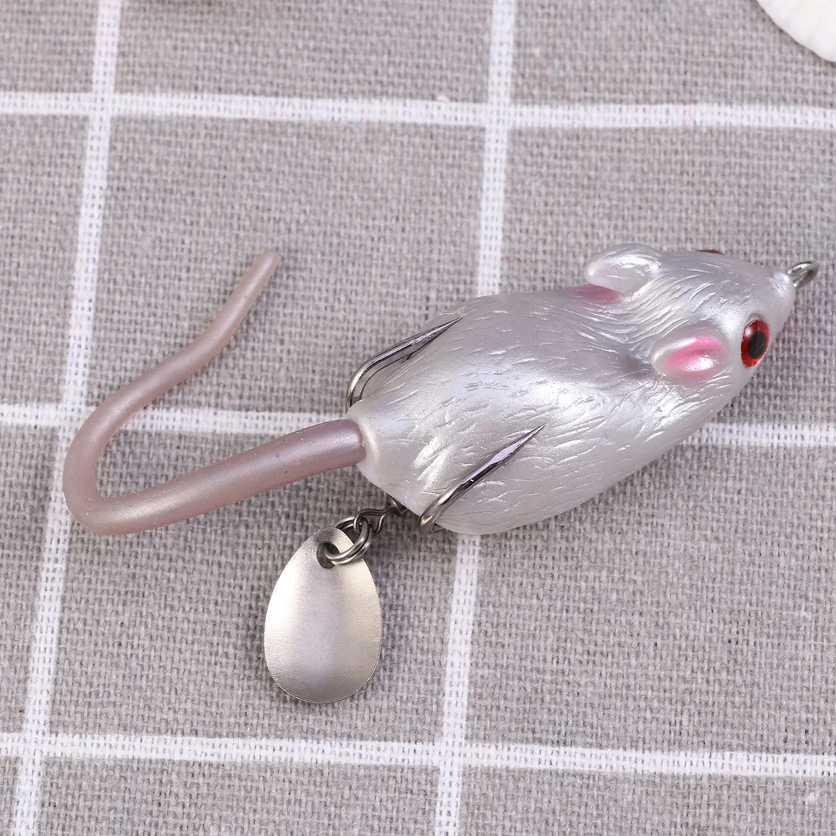 

Topwater Rat Fishing Lure Mouse Simulation Bait Long Throw Freshwater Hook Barbed