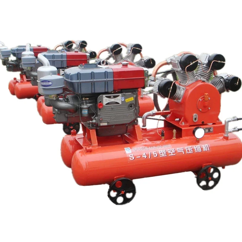 Portable 18.5kw Industrial Air Compressor SF 4.0-5 4 Cylinders Diesels Engine Mining Air Compressor