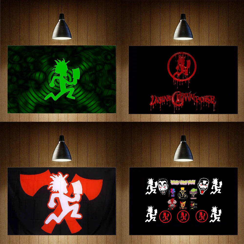 Juggalo Icp Flag Yard Idea For Party Banner Table Wall Decoratio Tapestry Polyester Printed Garage Or Outdoor