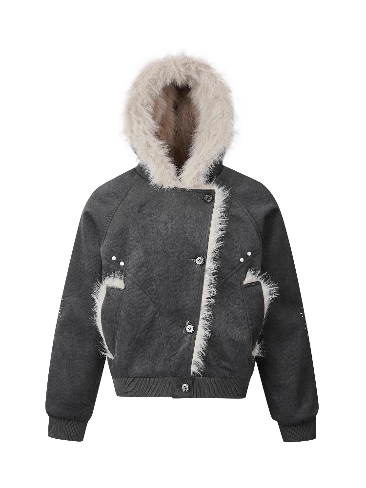 Fashion Jackets Men 2025 Winter New Thickened Warm Pocket Decoration Parkas Jackets Male Long Sleeve Solid Color Hoodies Parkas