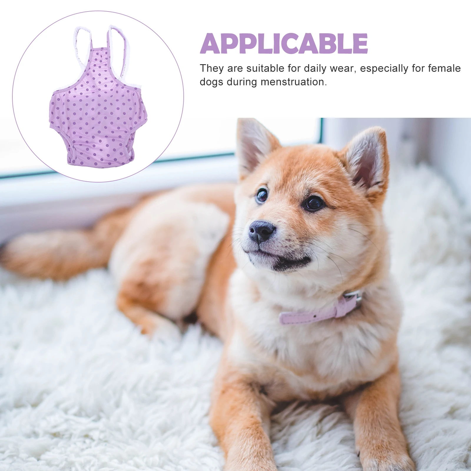 

Dog Physiological Pants Sanitary Period Reusable Diapers Nappies Accessories for Women